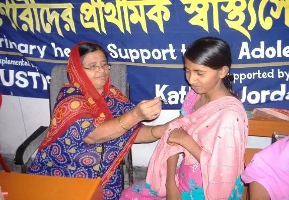 Primary health support at the school and vocational training centre
