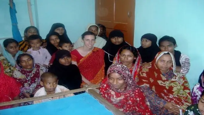 Adolescent girls in vocational training